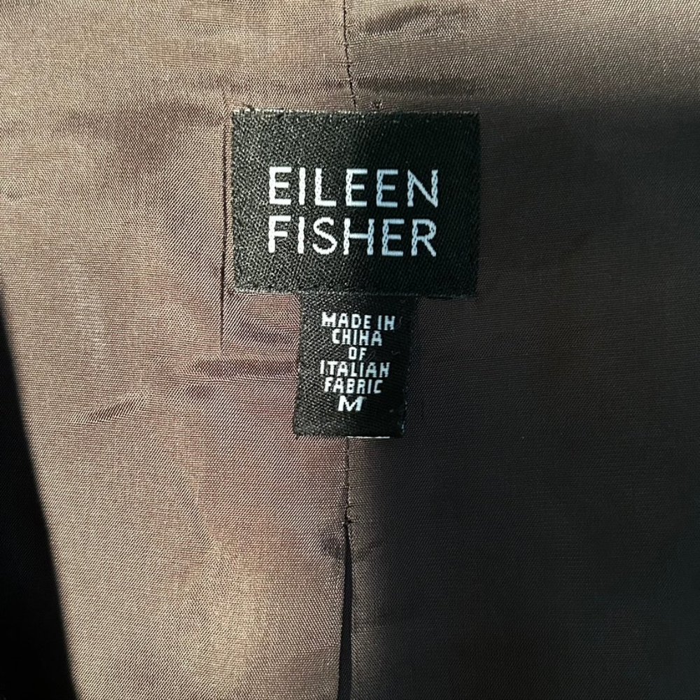 100% Wool Eileen Fisher Deep Olive Green Pantsuit Size M Excellent Condition! - Picture 4 of 7